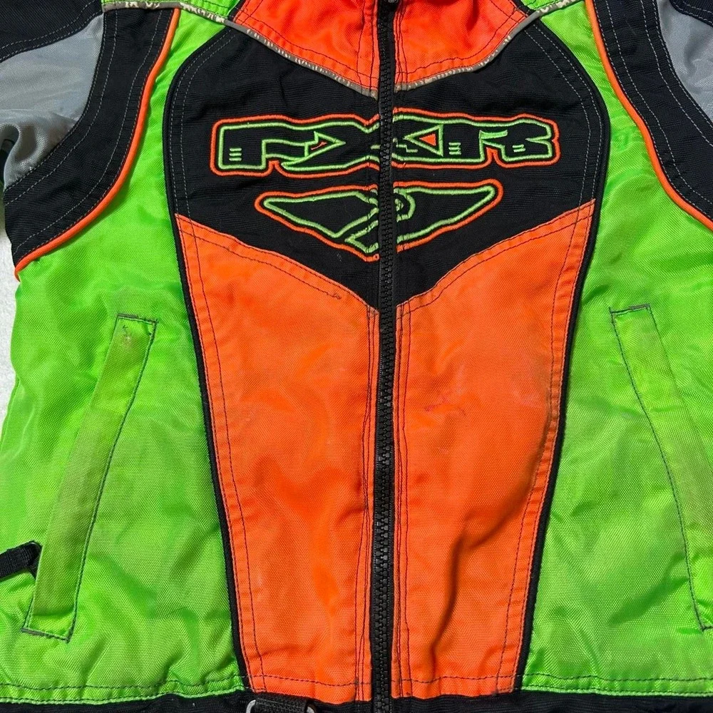 Fox Racing Snowmobile Jacket Coat NEON kids SIZE 6 FXR